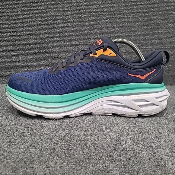 Hoka Bondi 8  Womens Sz 10.5 B‎ Outer Space Bellwether Blue Running 1127952 OSBB - Picture 8 of 16